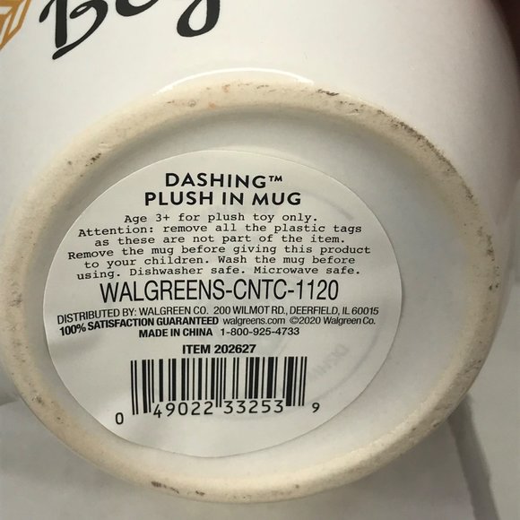 Dashing Graduation Mug 18.3 Fl. Oz With Teddy Bear Plush New With Tags - Picture 7 of 7